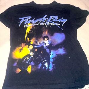 womens small purple rain tee